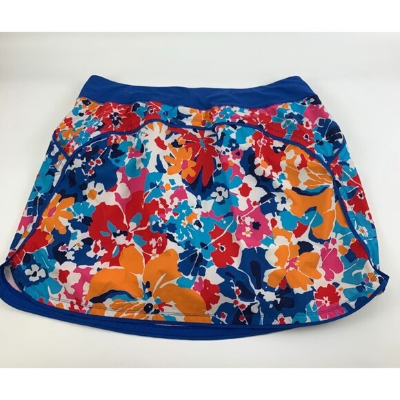 Lands End Quick Dry Board Skort Swim Skirt 514173 Mulit Floral Womens Plus 20W - Picture 5 of 10